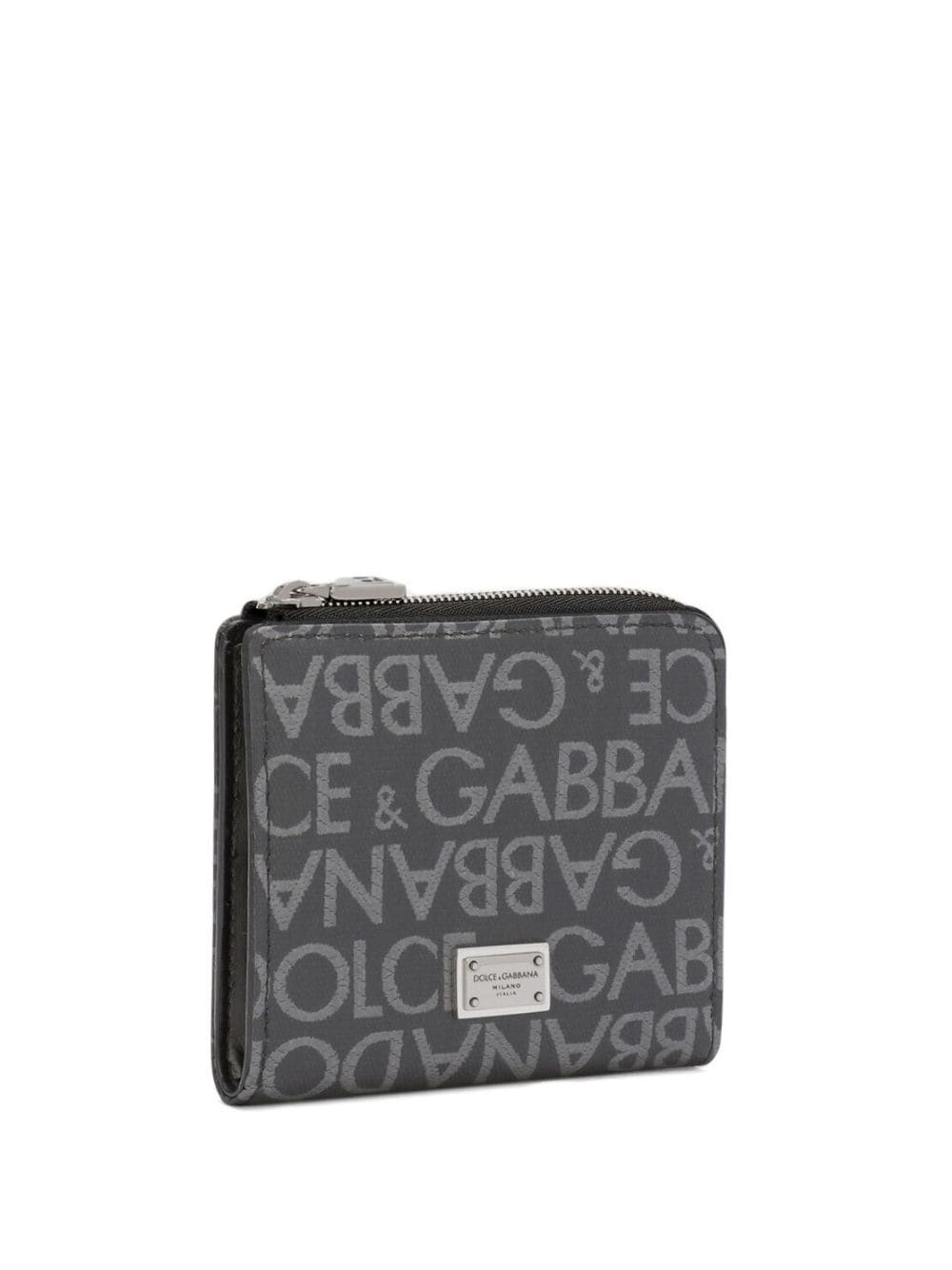 logo-plaque jacquard wallet - 3
