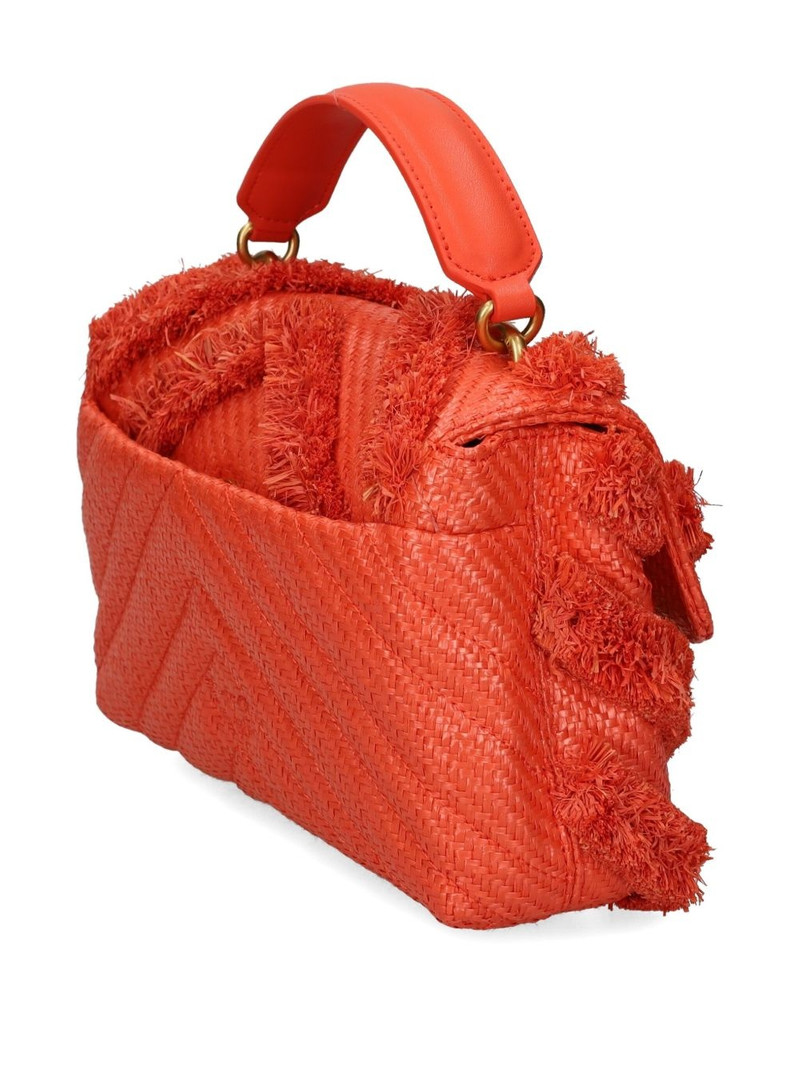 PINKO fringed-chevron shoulder bag outlook