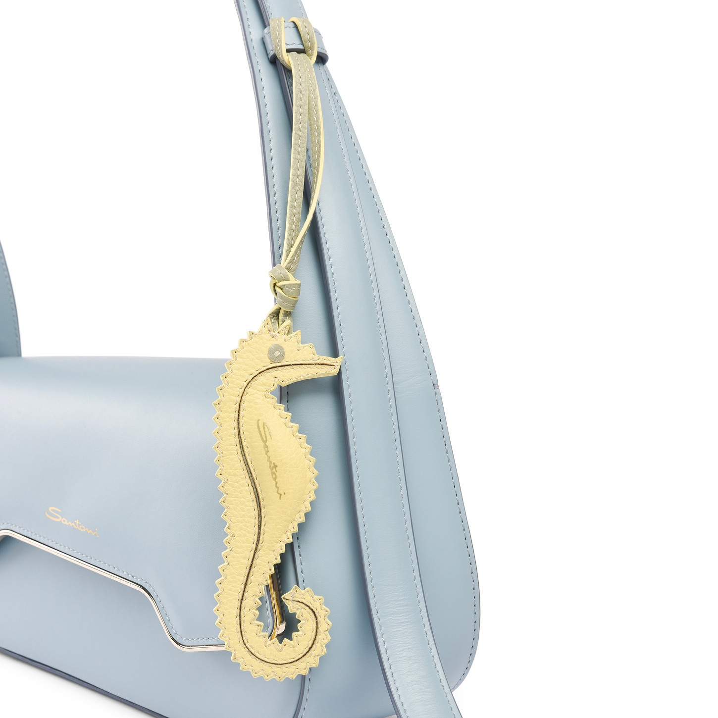 Yellow sea-horse charm - 2