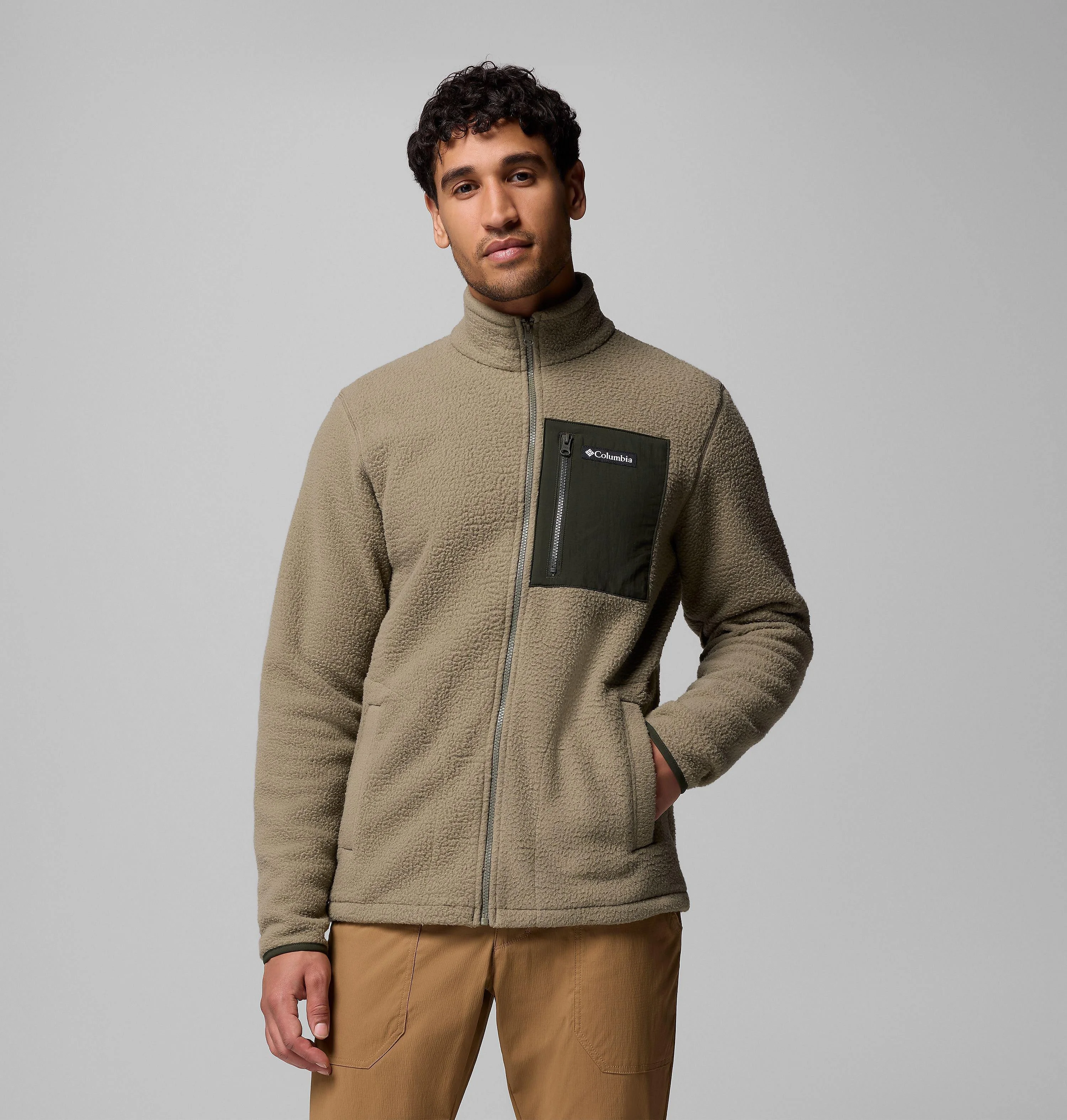 Men's Jasper Ridge Pebbled Full Zip Fleece - 1
