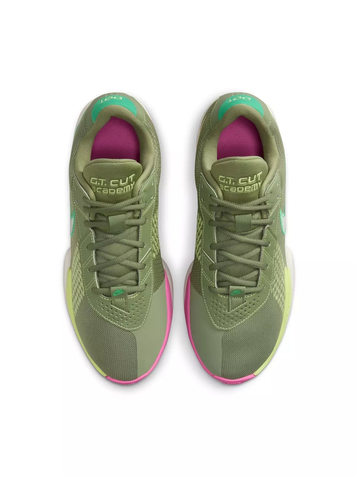 G.T. Cut Academy "Olive/Pink" Men's Basketball Shoe - 4