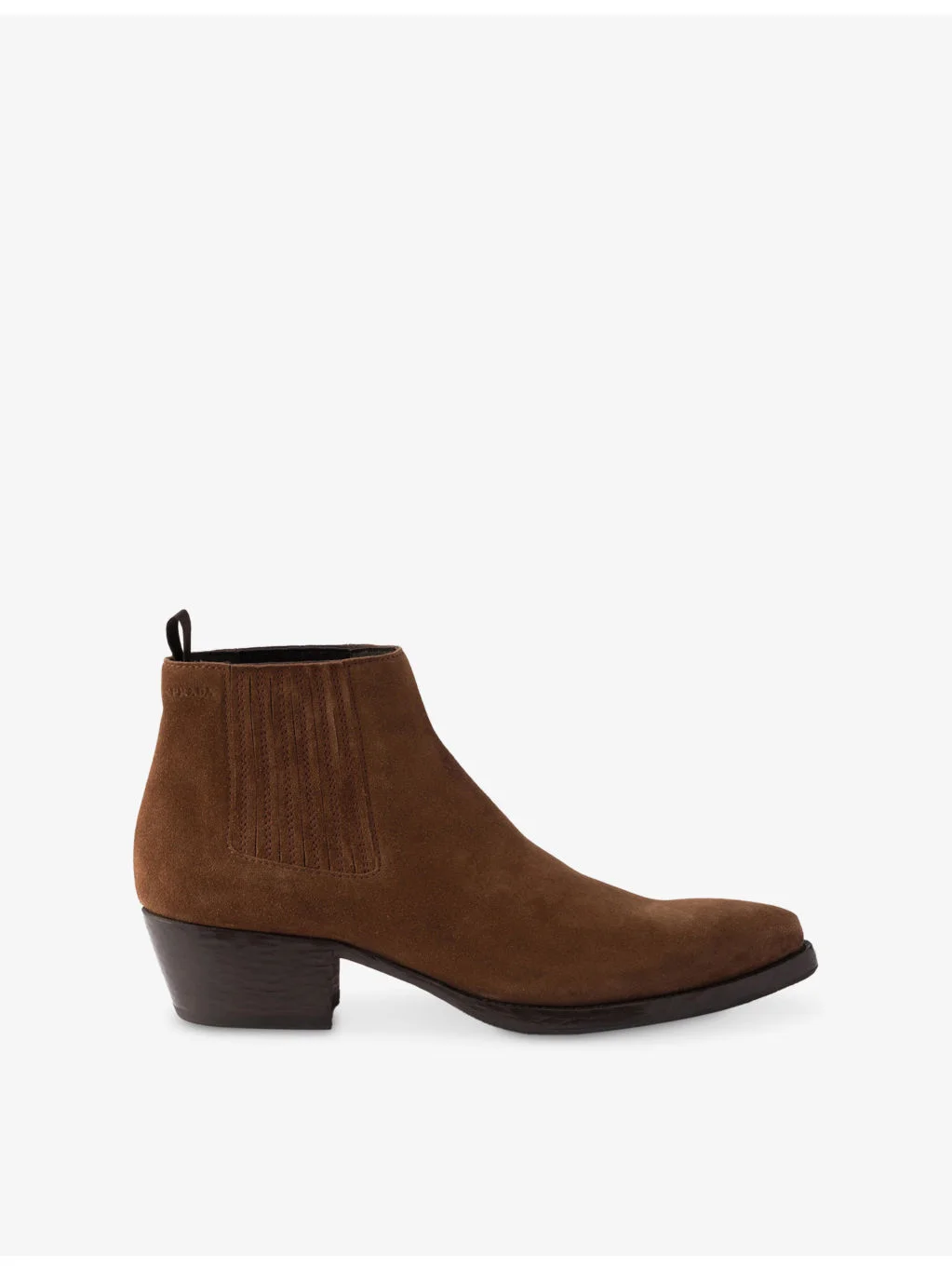Logo-Print Suede Chelsea Boots - 1