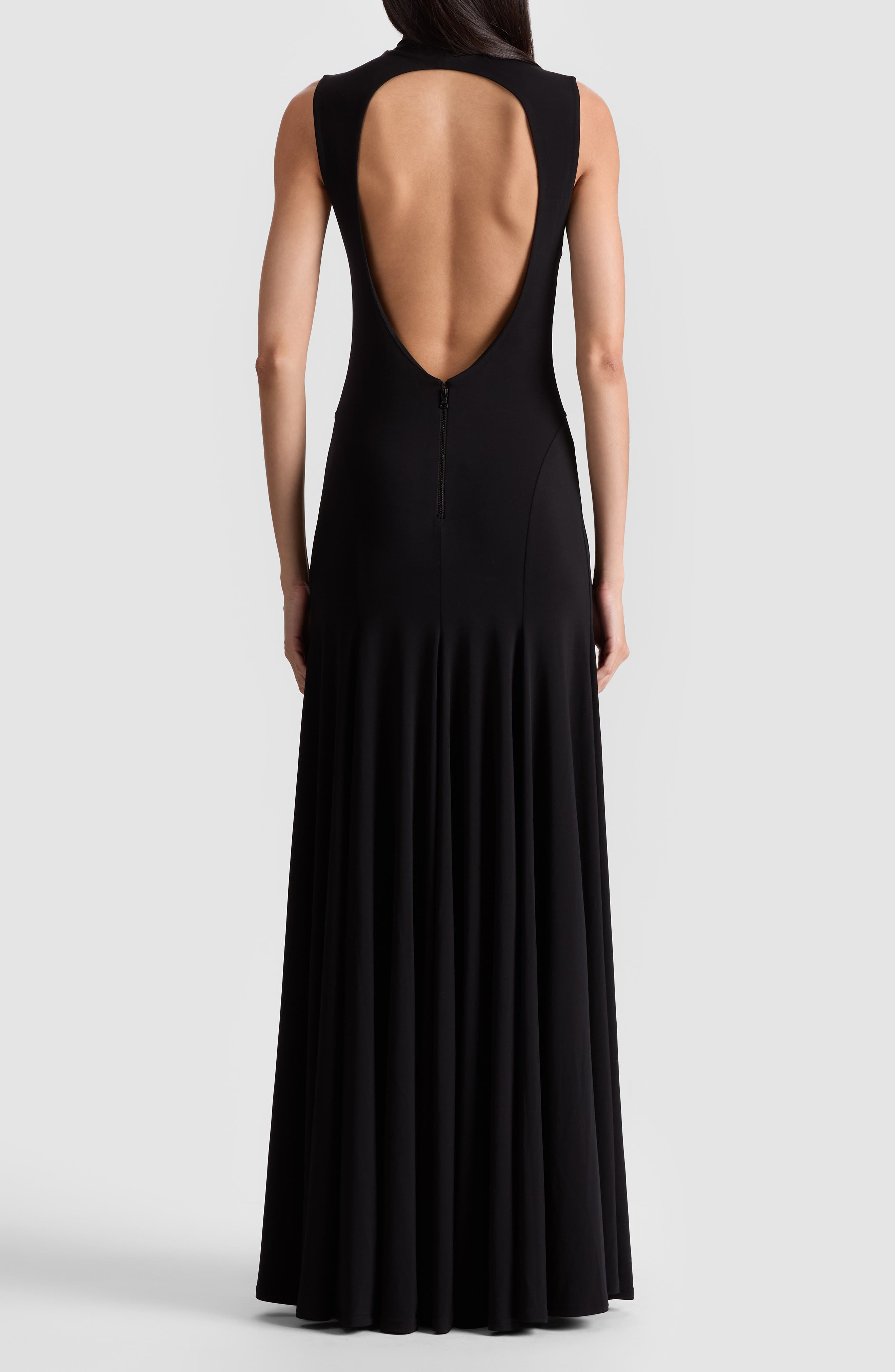 Alice + Olivia Augsta Sleeveless Turtleneck Maxi Dress in Black at Nordstrom - 2