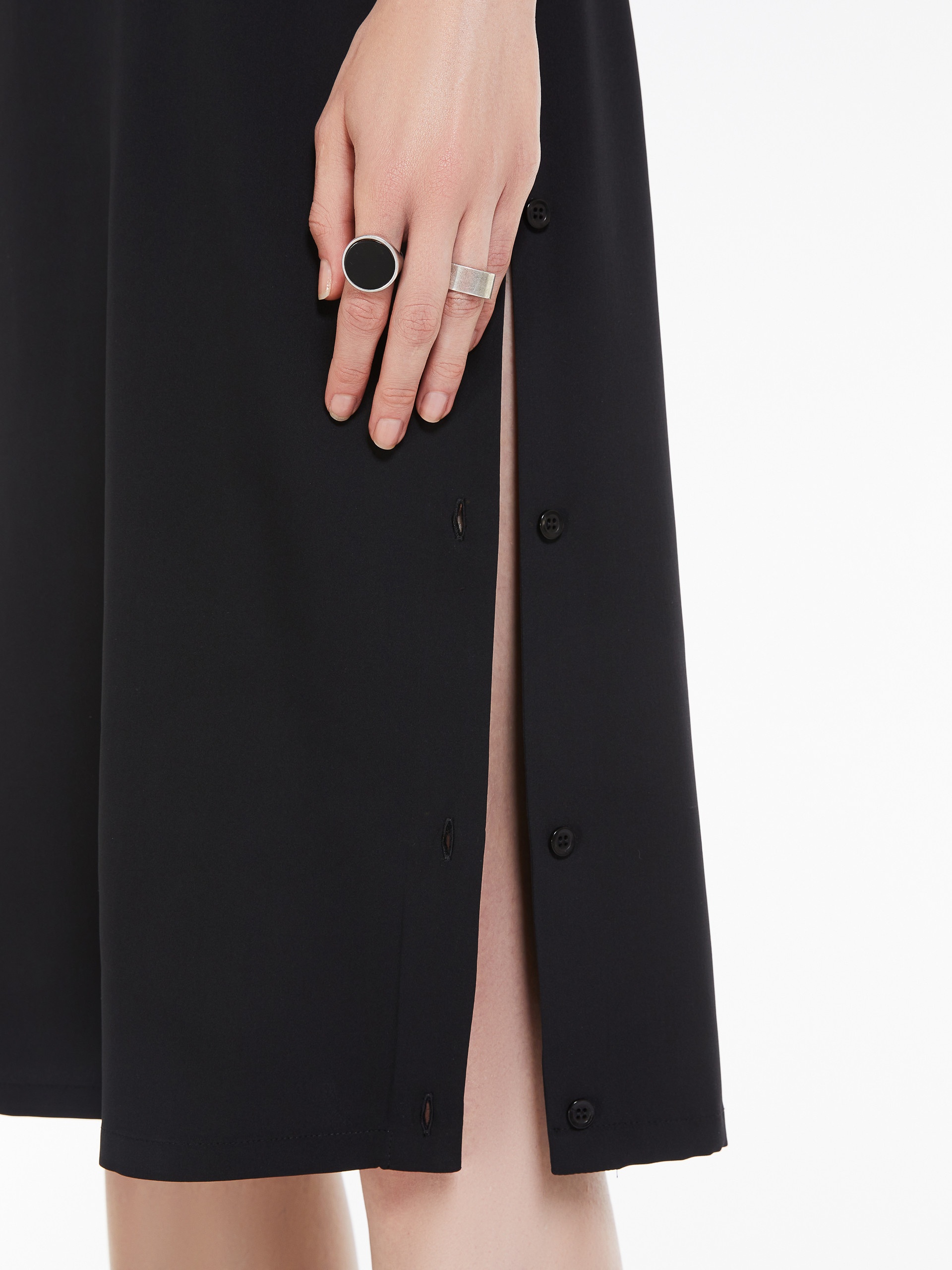 ZURCA Asymmetrical stretch silk dress - 6