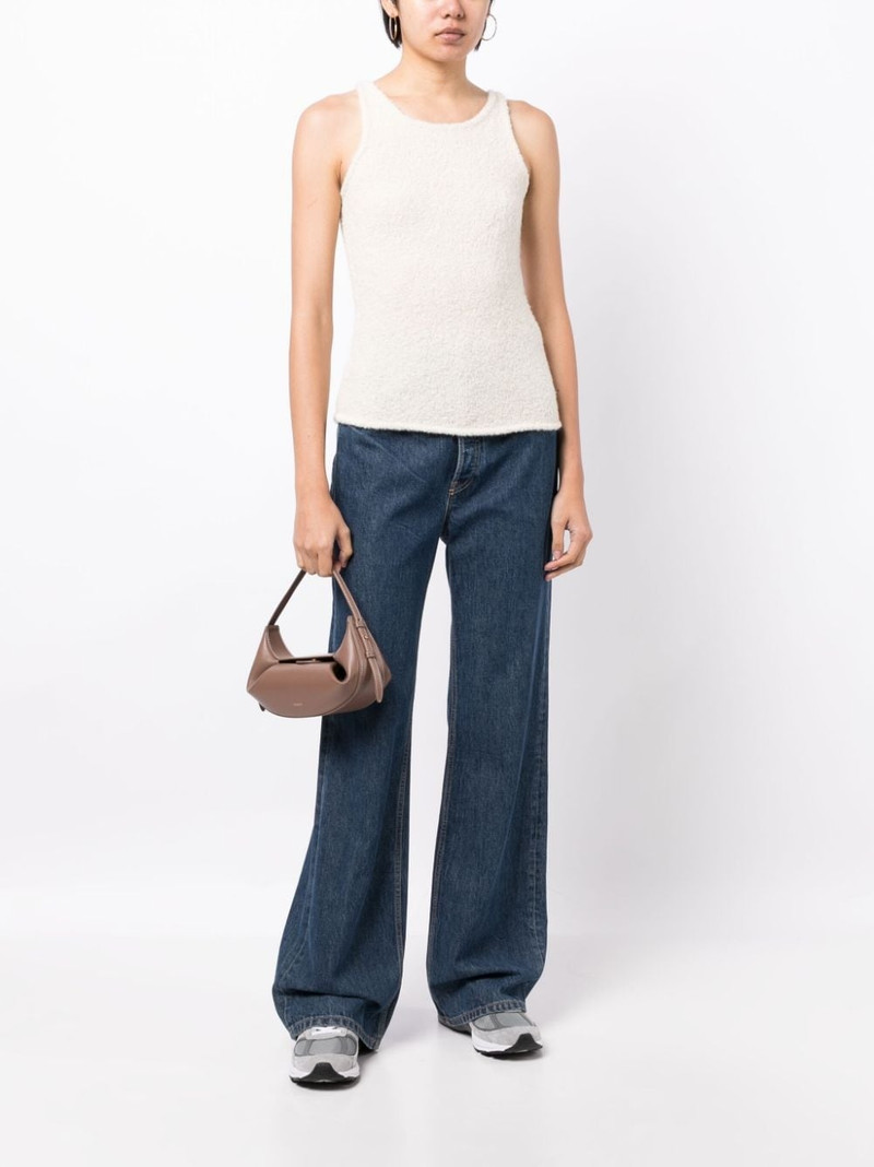 LOW CLASSIC sleeveless fleece knitted top outlook