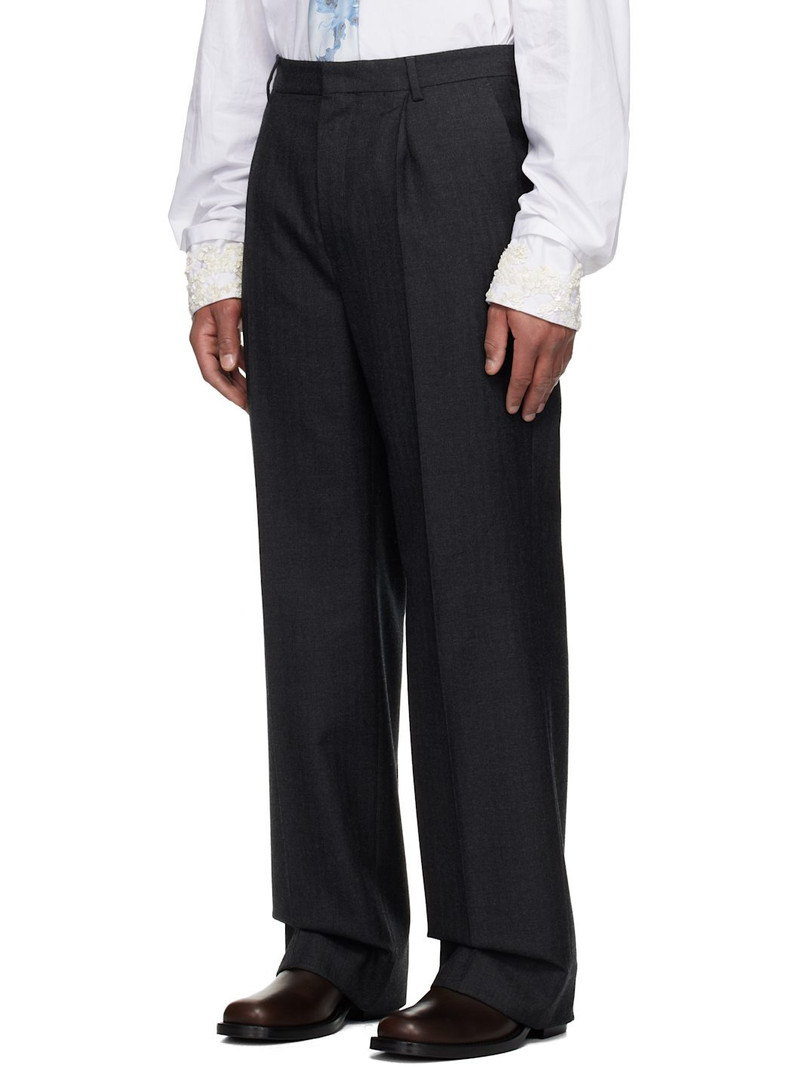 Dries Van Noten Gray Wool Two-Piece Suit outlook