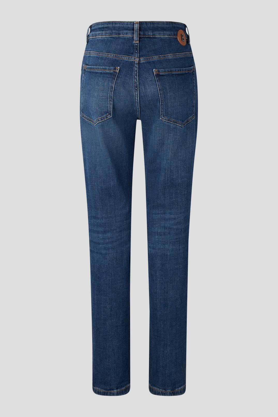 GIRLFRIEND FIT BRIDGET JEANS IN DENIM BLUE - 7