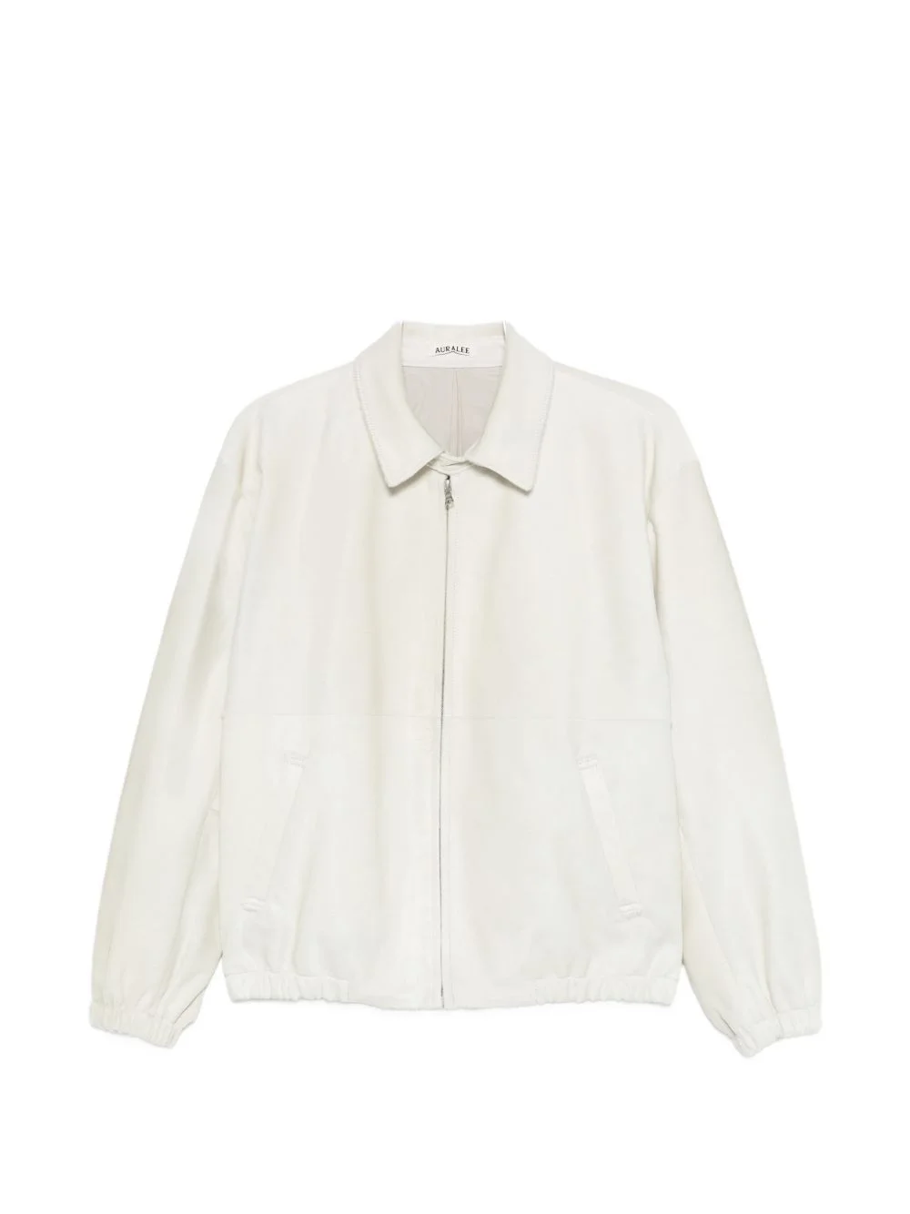 calf-hair zip-up blouson - 1