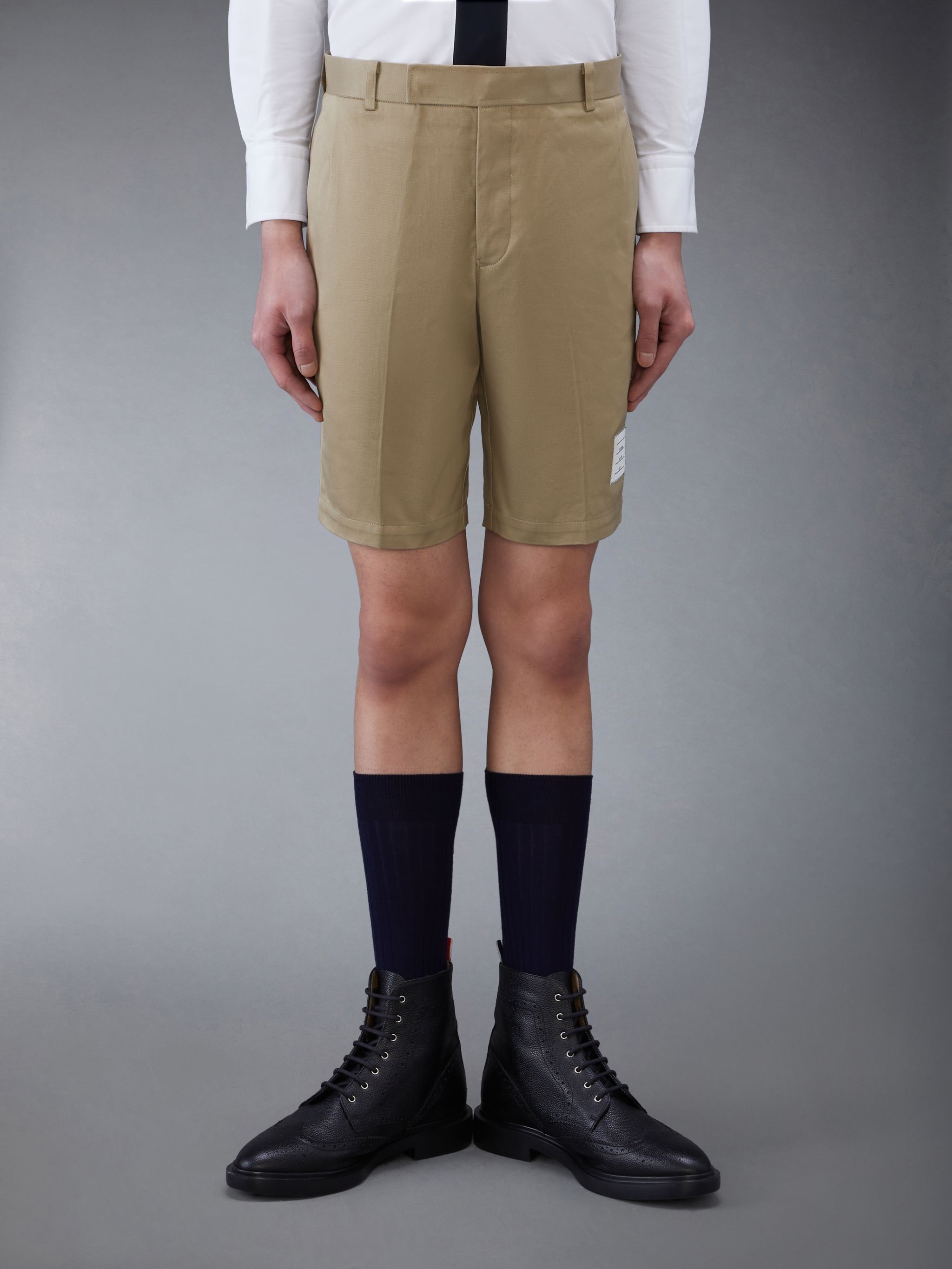 Cotton Twill Unconstructed Chino Shorts - 1