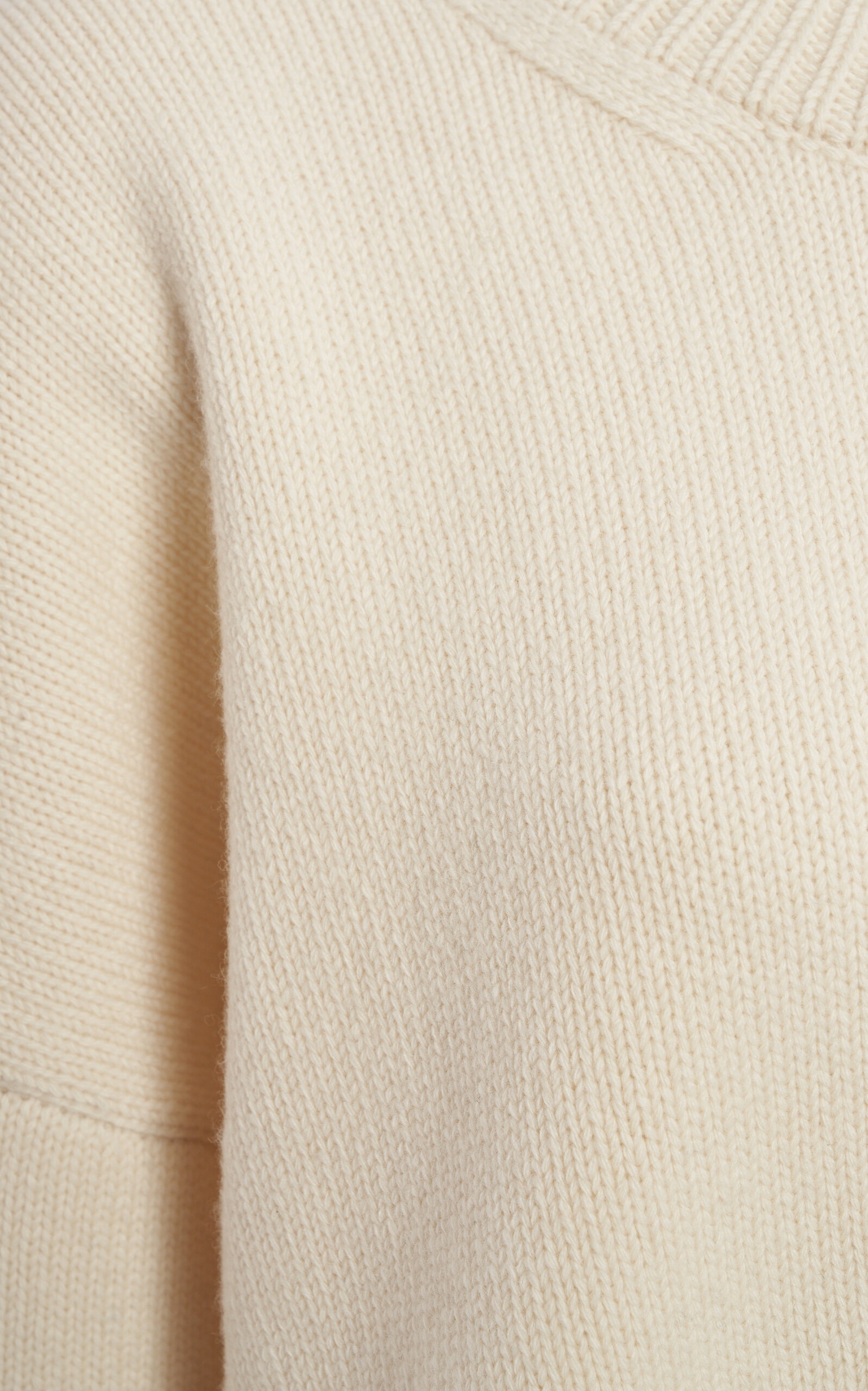 Knit Wool-Cashmere Sweater ivory - 5