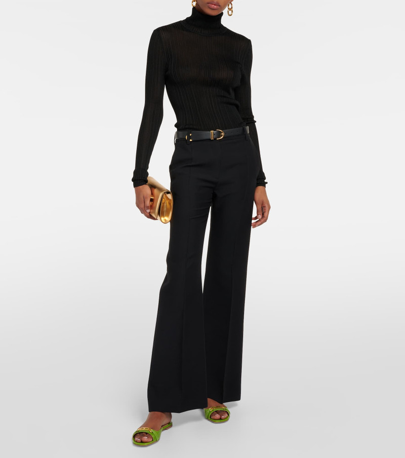 TOM FORD Whitney snake-effect leather slides outlook