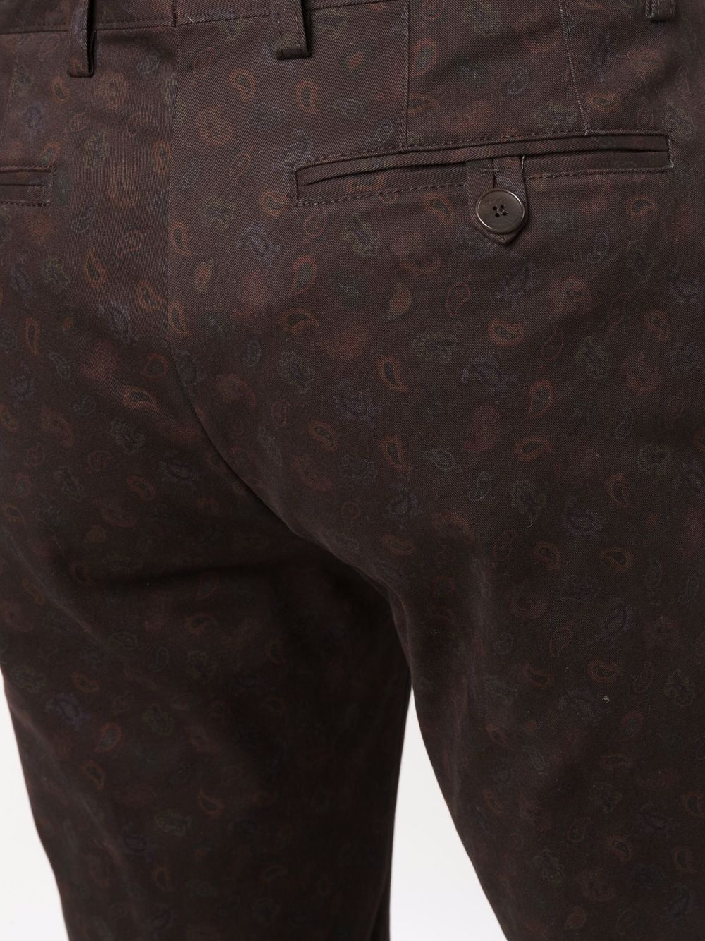 paisley-print slim-fit trousers - 5