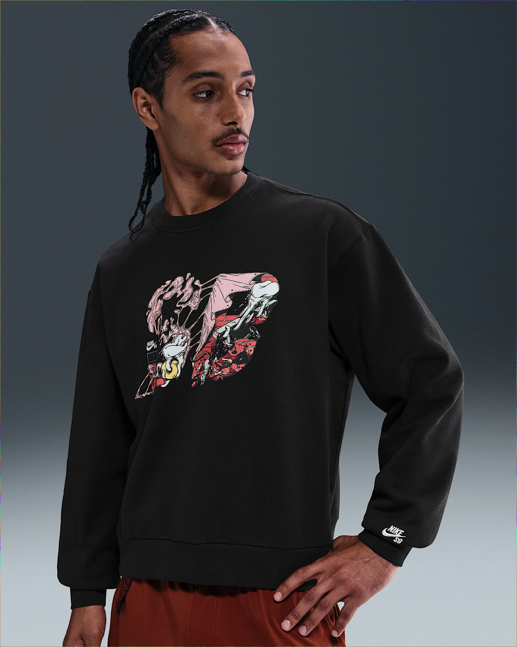 Nike SB Fleece Skate Crew - 1