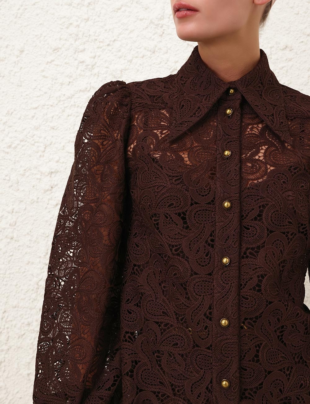 ILLUSTRATION LACE BLOUSE - 5