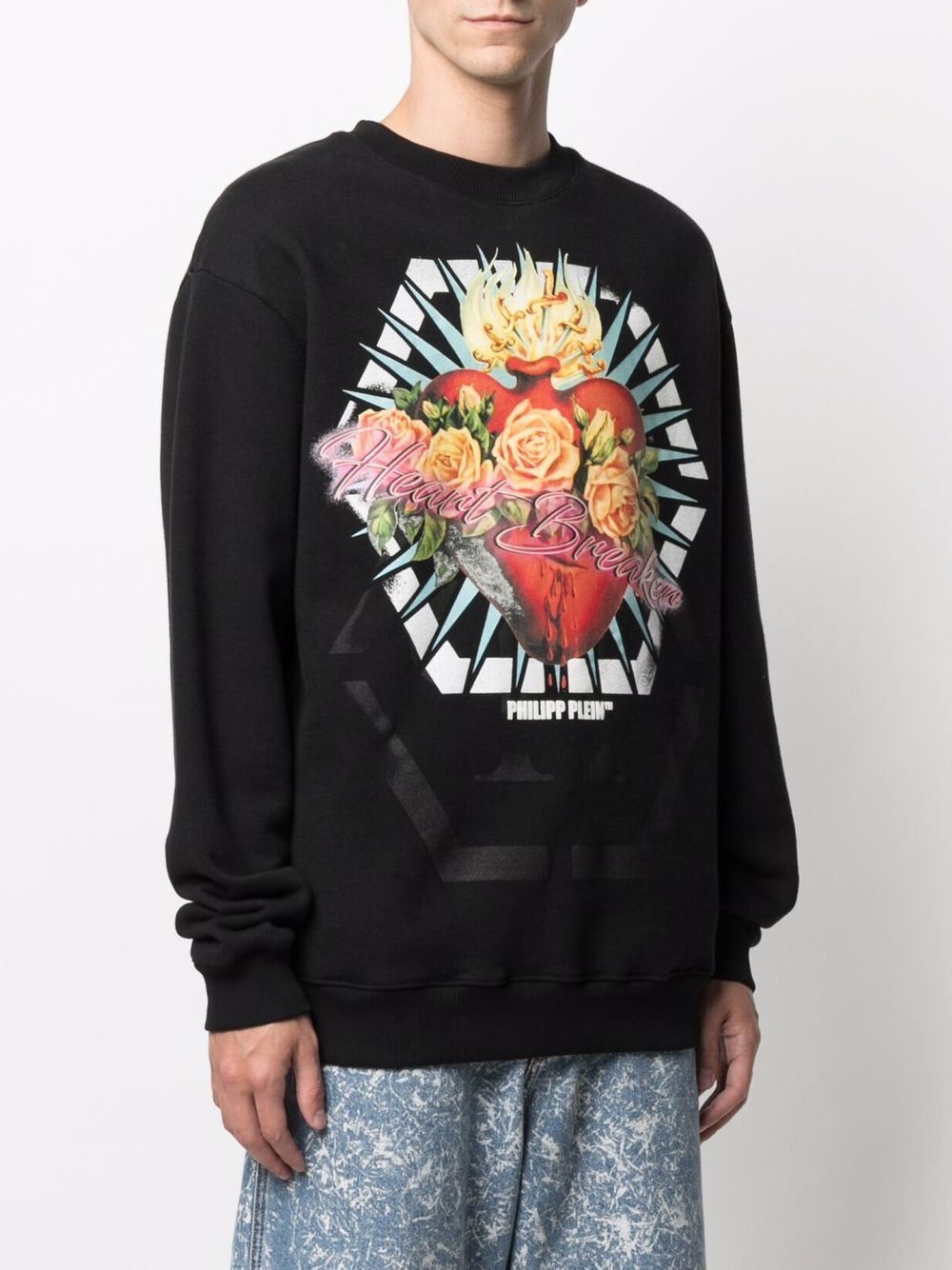 LS Heartbreaker heart-print sweatshirt - 3