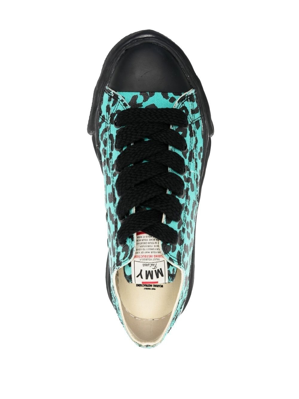 leopard-print low-top sneakers - 4