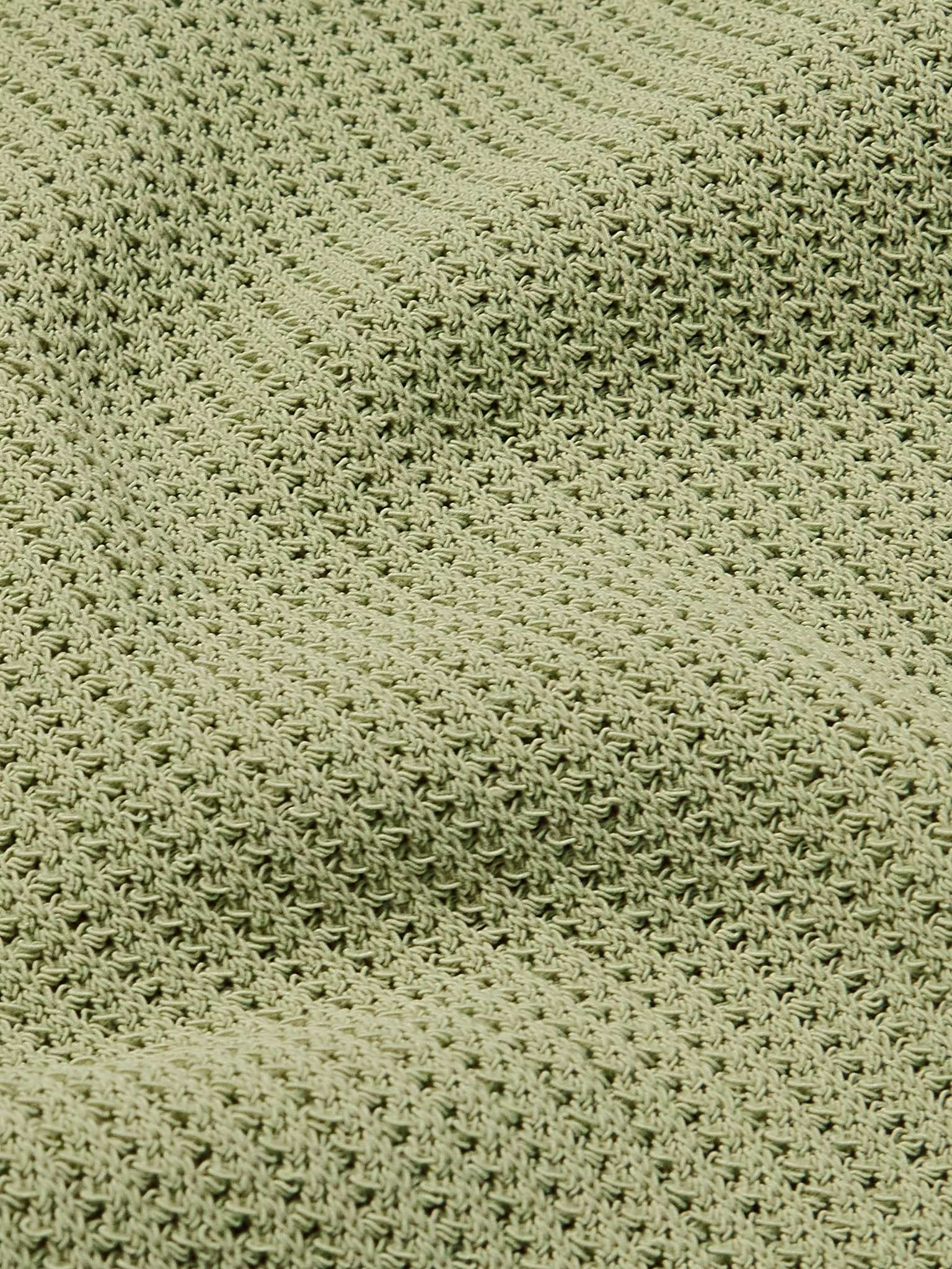 Nolan Crochet-Knit Polo Shirt - 4