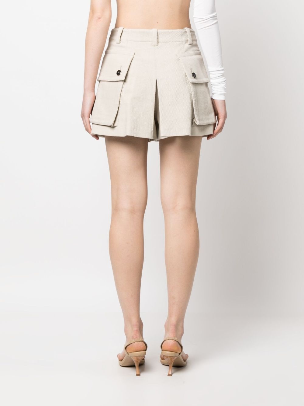 pocket-detail tailored shorts - 4