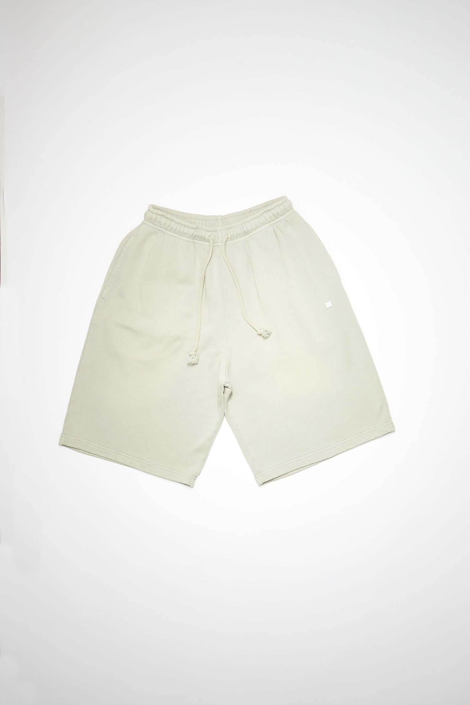 Fleece sweat shorts - Dusty green - 4