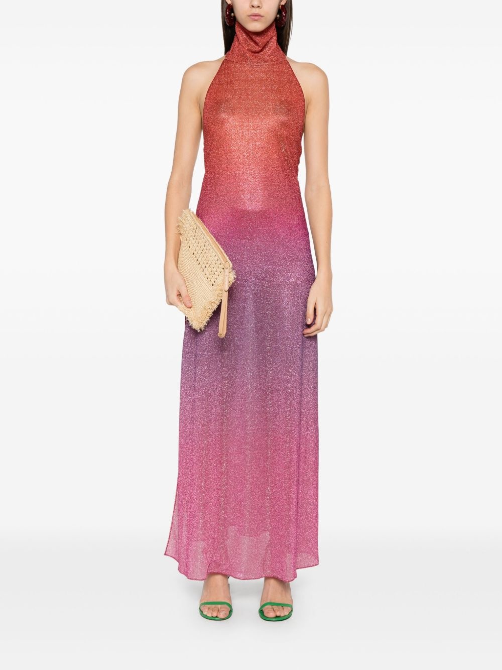 lurex midi dress - 2