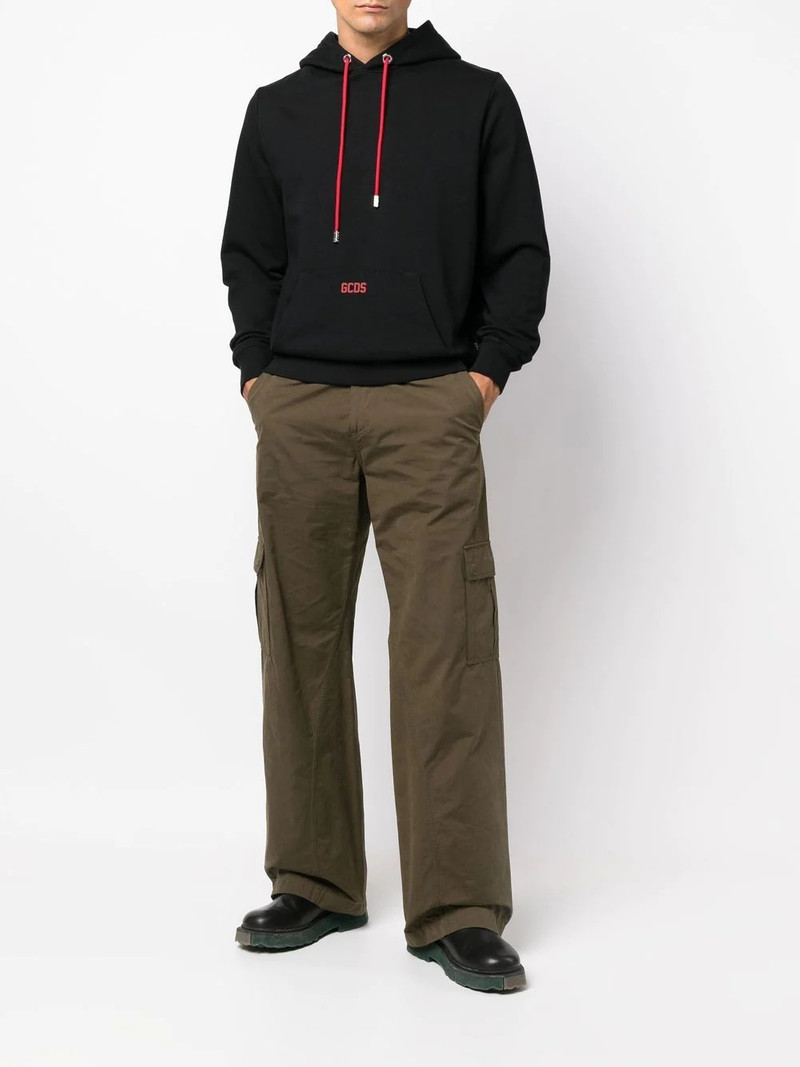 GCDS drawstring pullover hoodie outlook
