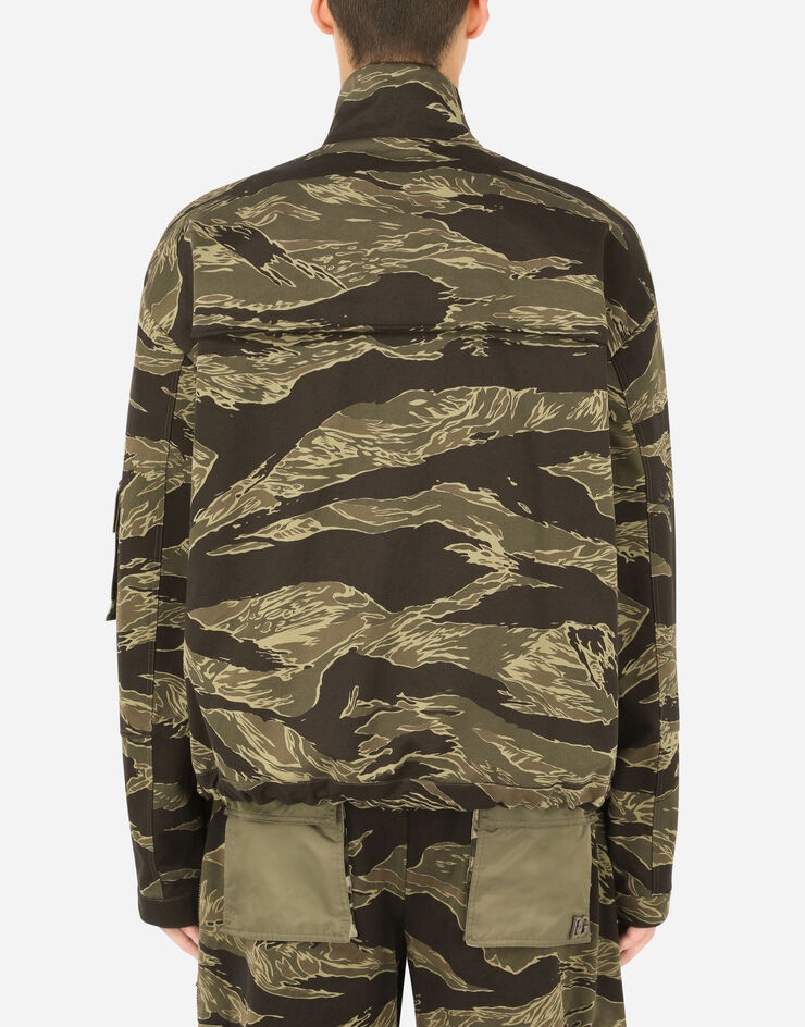 Camouflage-print cotton jacket - 2