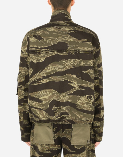 Dolce & Gabbana Camouflage-print cotton jacket outlook