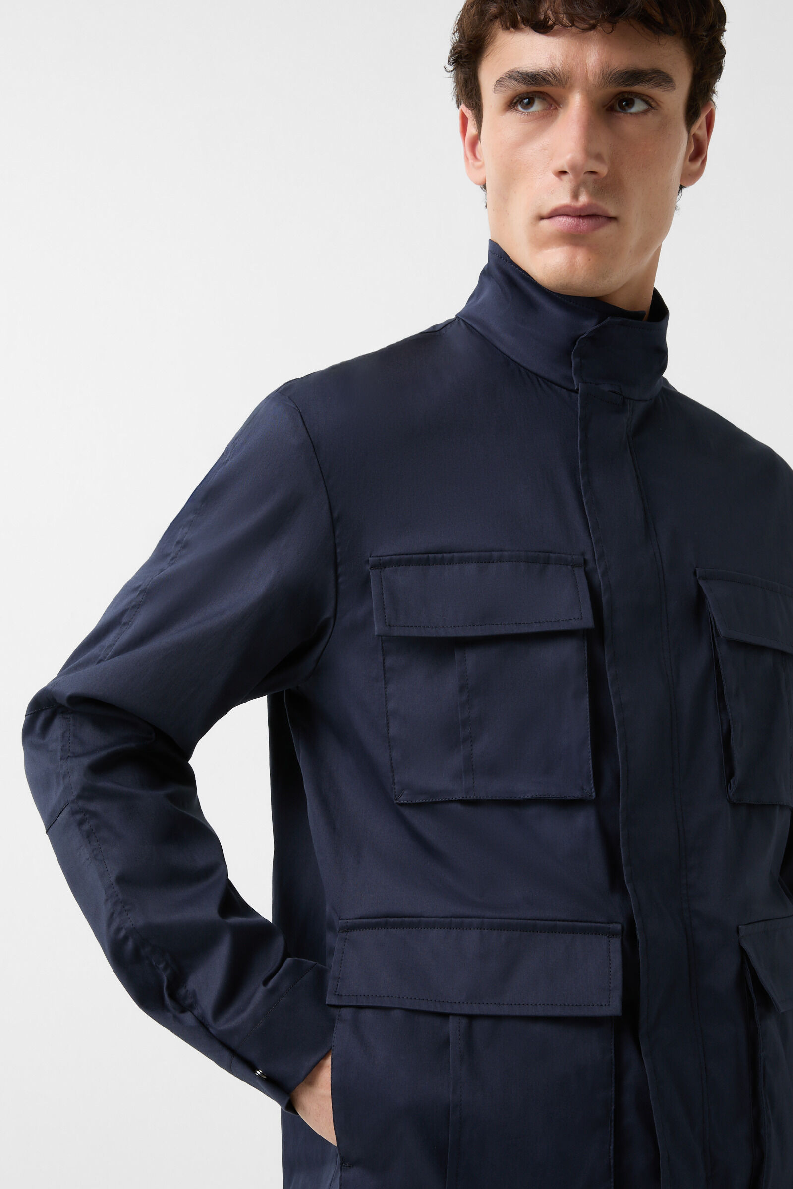 Fieldjacket Errol in Navy blue - 6