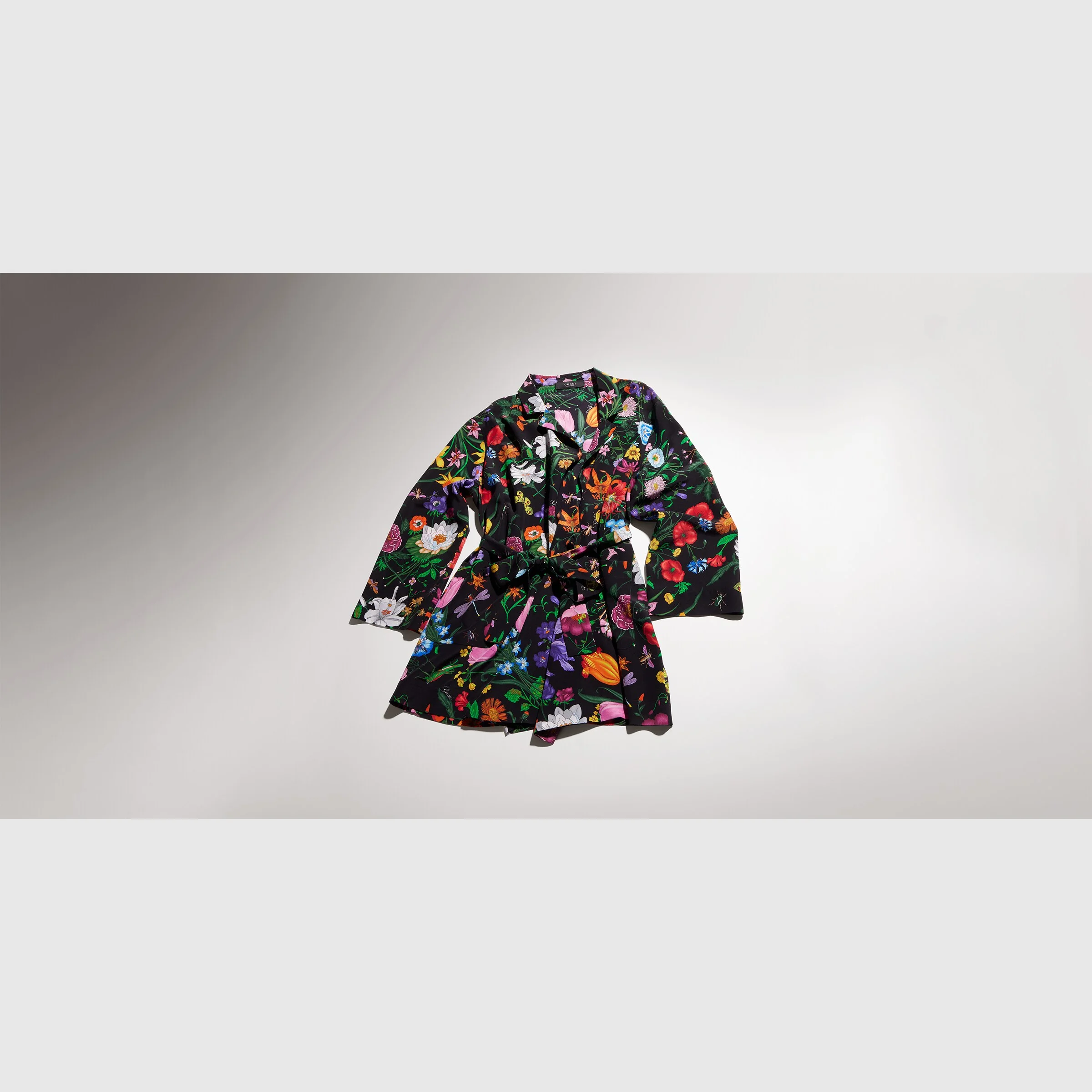 Printed silk shirt - 1