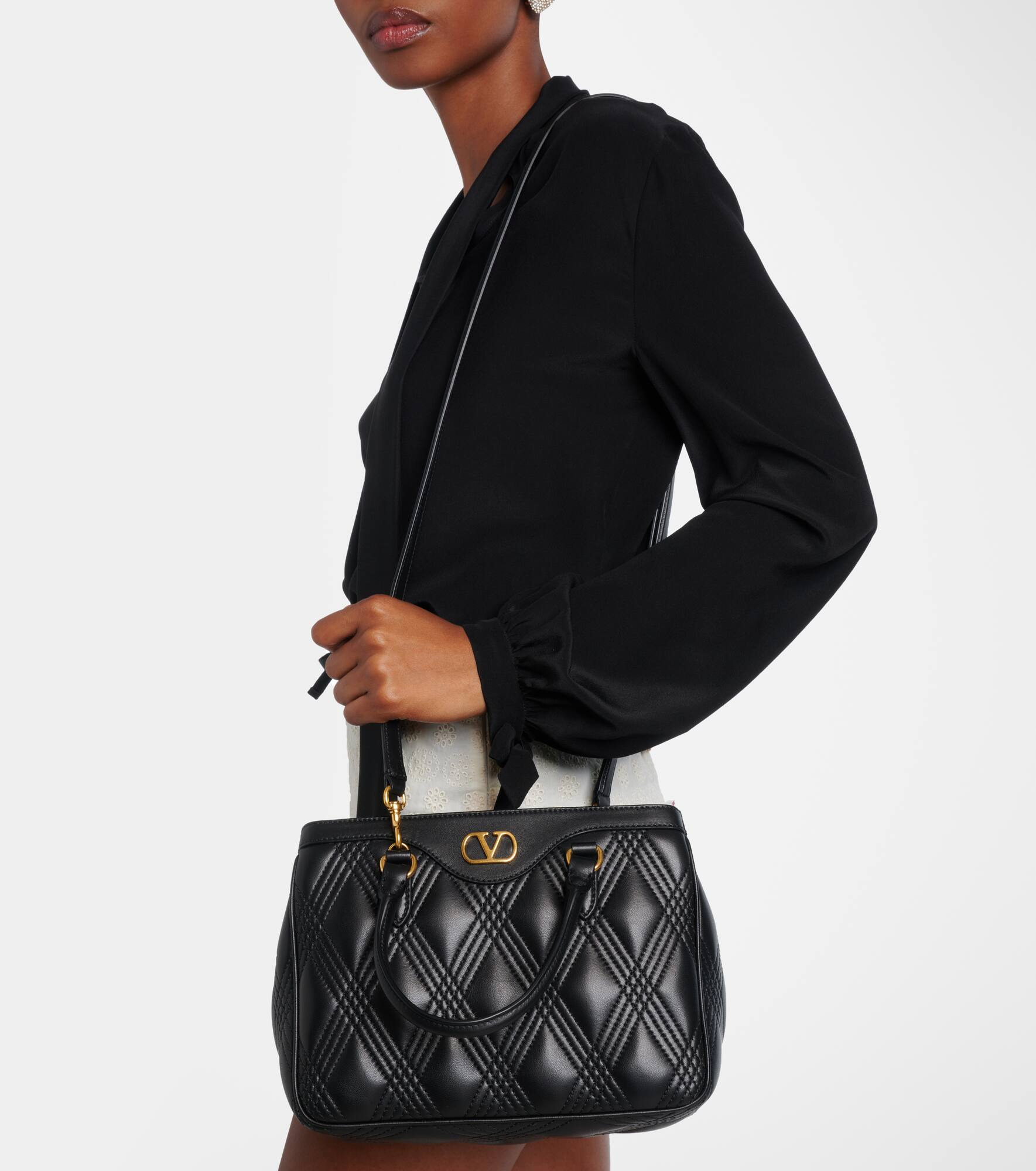 Quiltie 67 Small leather tote bag - 7