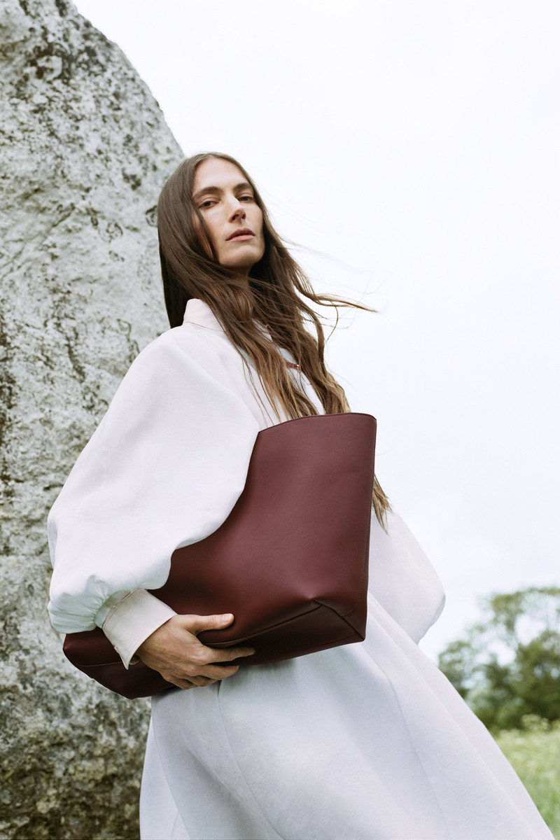 GABRIELA HEARST Cruz Shirt in Pale Blush Sea Island Cotton Poplin outlook