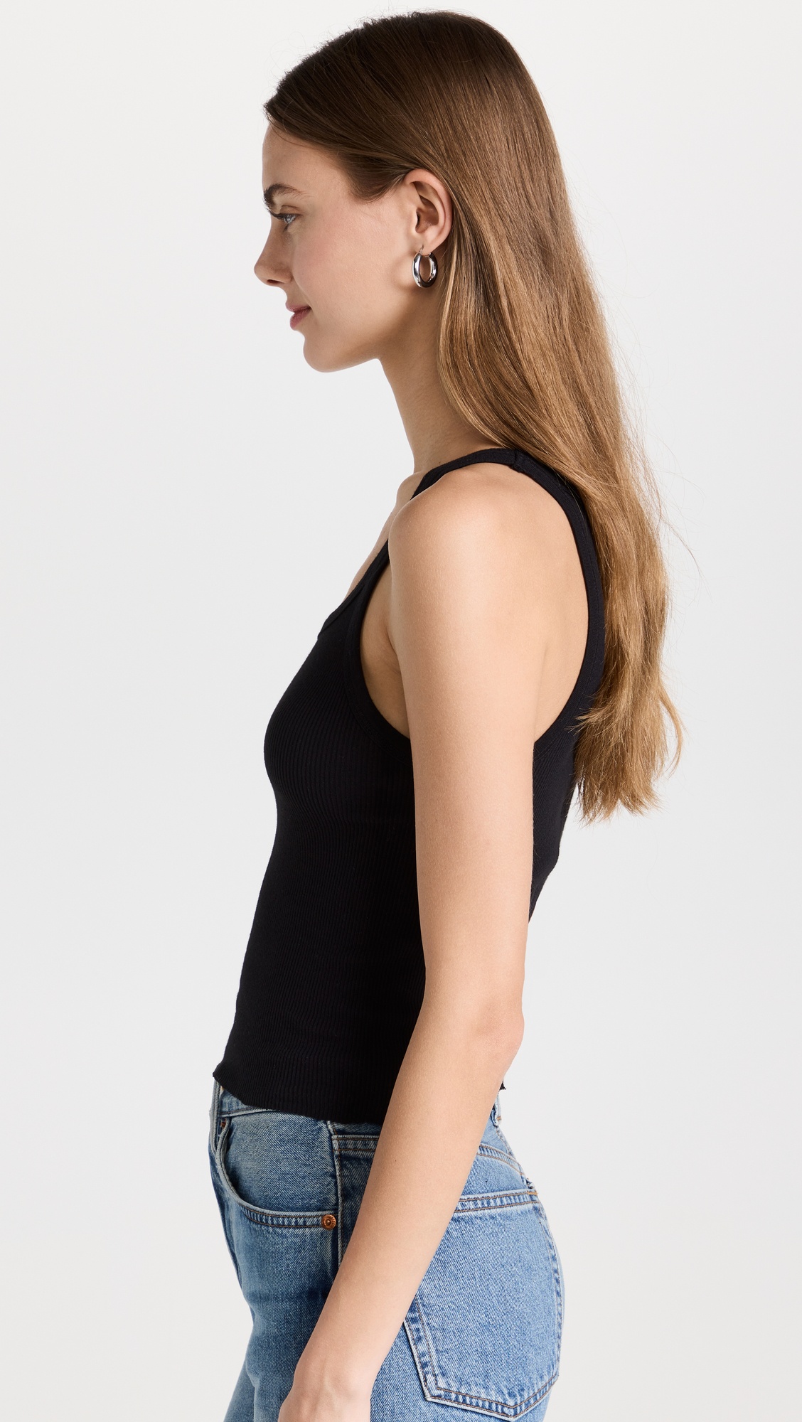 Cropped ribbed tank - 3