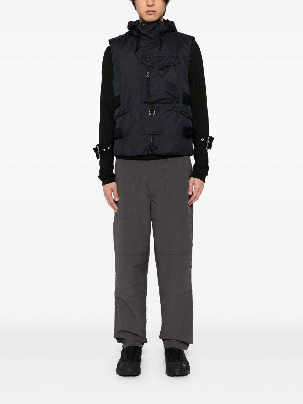 zip-up gilet - 2