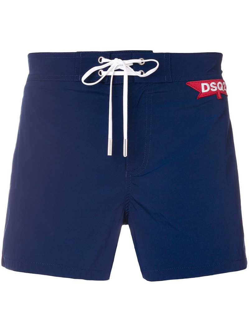 logo patch swim shorts 1