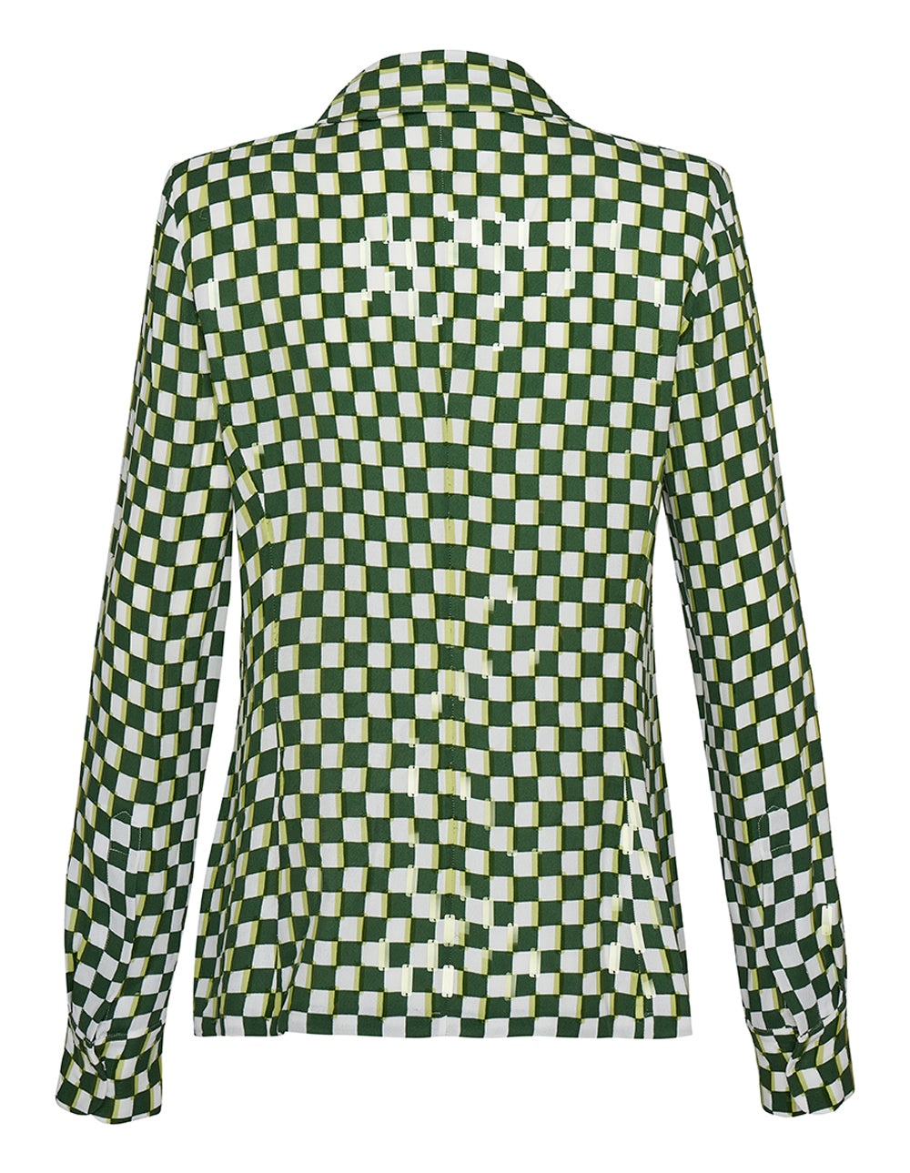 Bicolor Printed Checks Shirt - 2