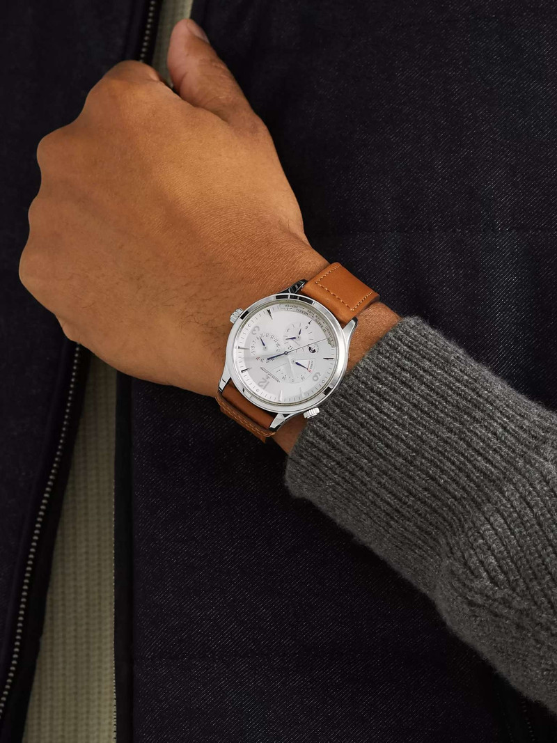 Jaeger-LeCoultre Master Control Geographic Automatic 40mm Stainless Steel and Leather Watch, Ref. No. 4128420 outlook