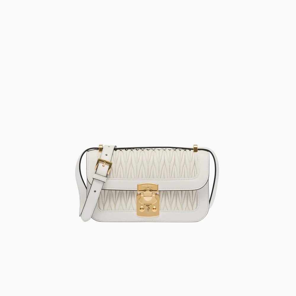 Matelassé nappa leather shoulder bag - 1