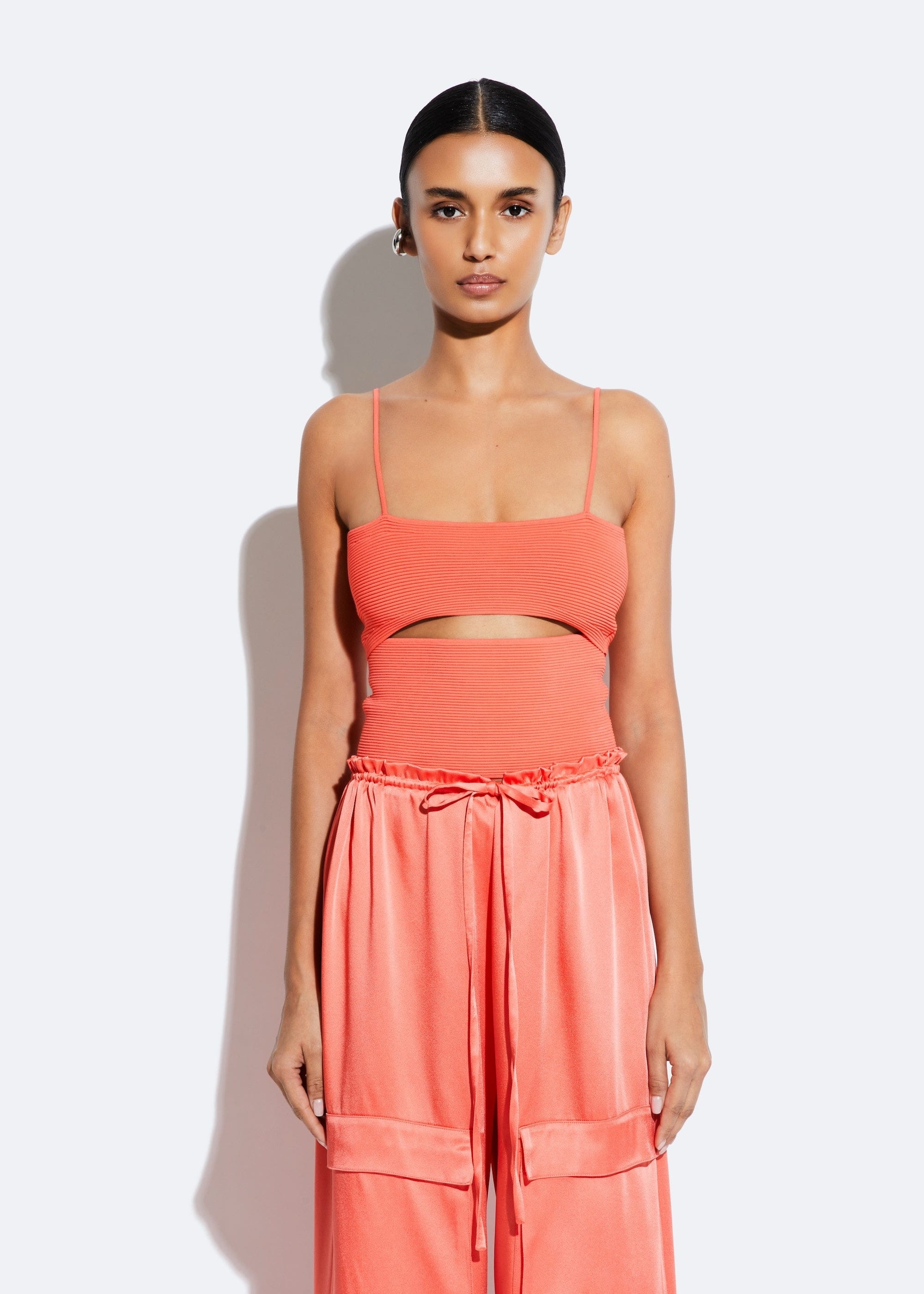 Matte Viscose Slit Tank - 2