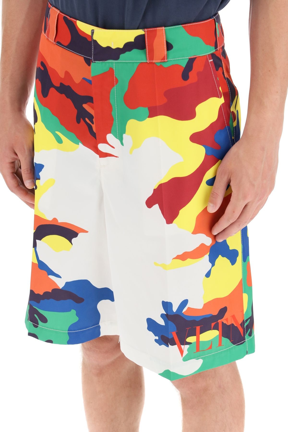 CAMOU7 PRINT NYLON SHORTS - 5