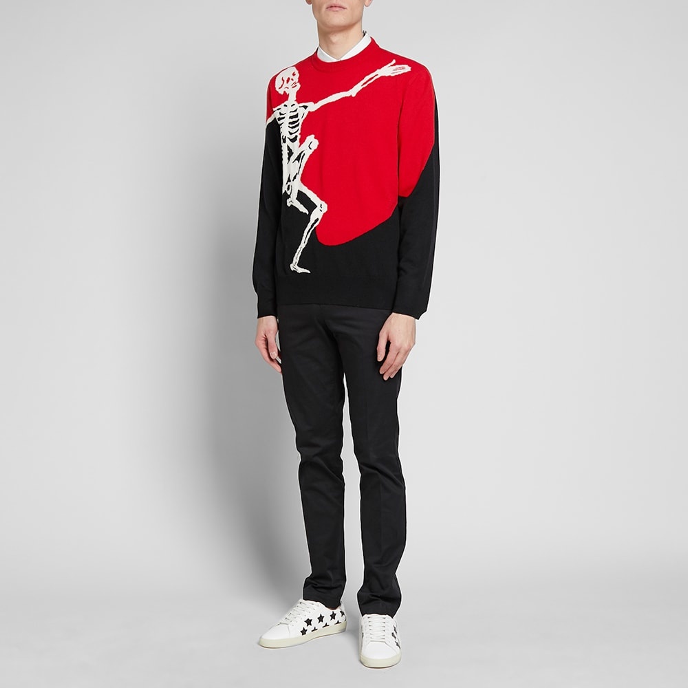 Alexander McQueen Dancing Skeleton Crew Knit - 7