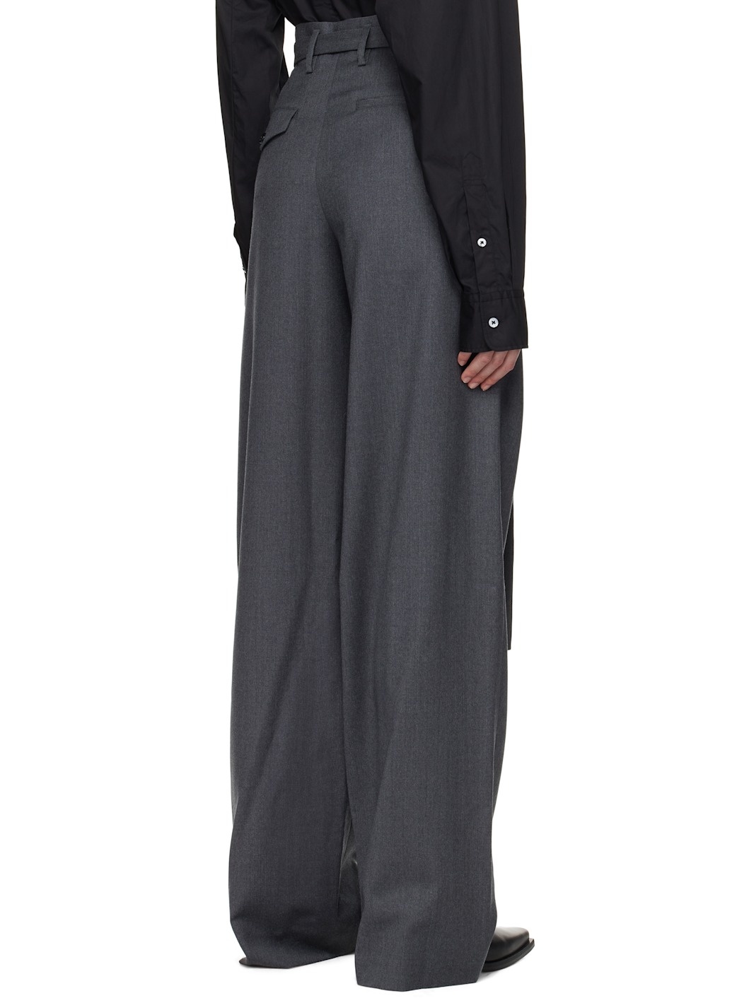 Gray Linna High-Comfort Trousers - 3