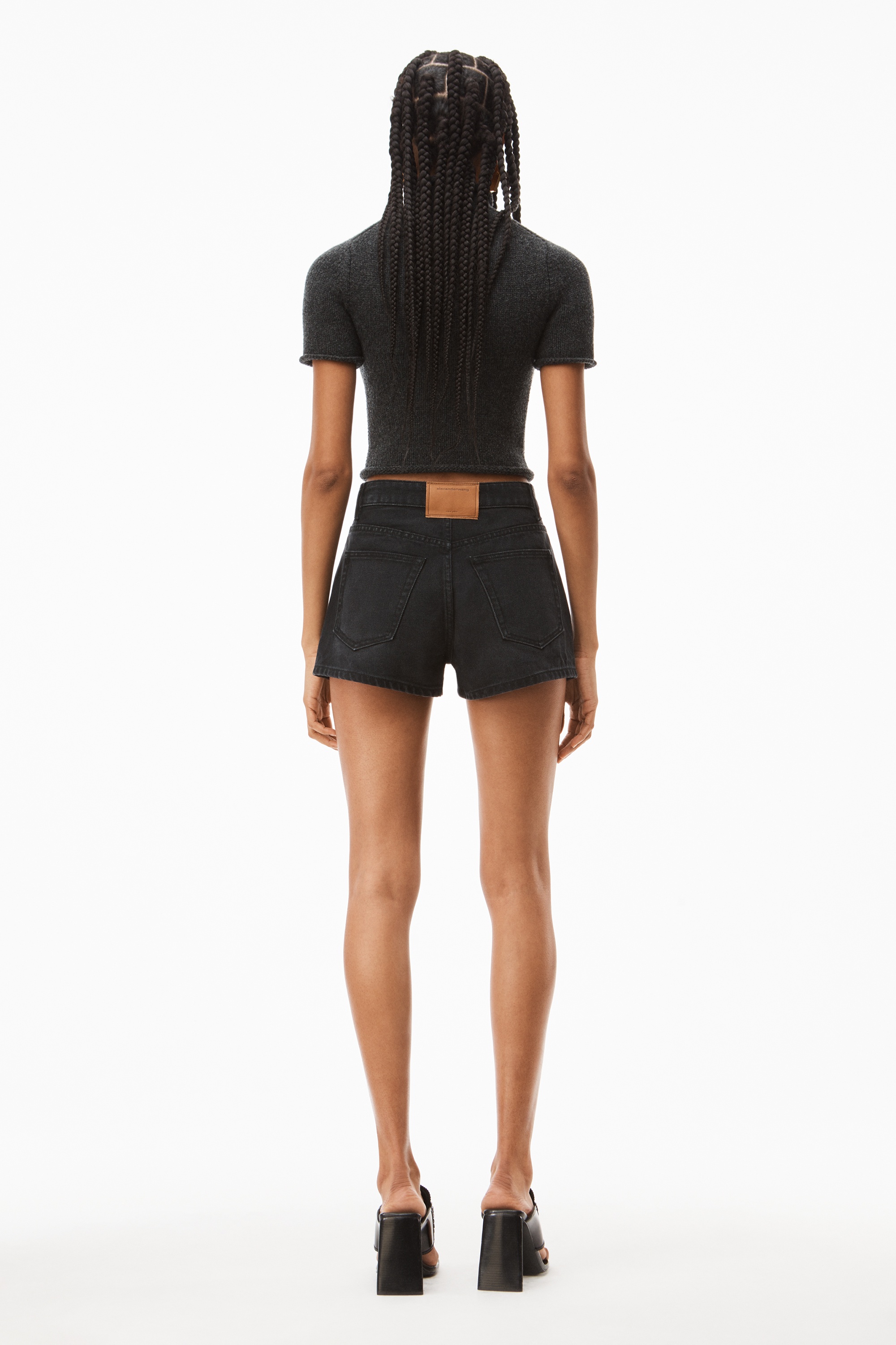 SHORTY HIGH-RISE SHORT IN DENIM - 5