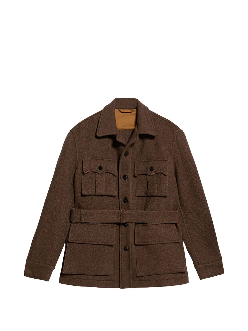 Carlo flapped belted jacket - 1