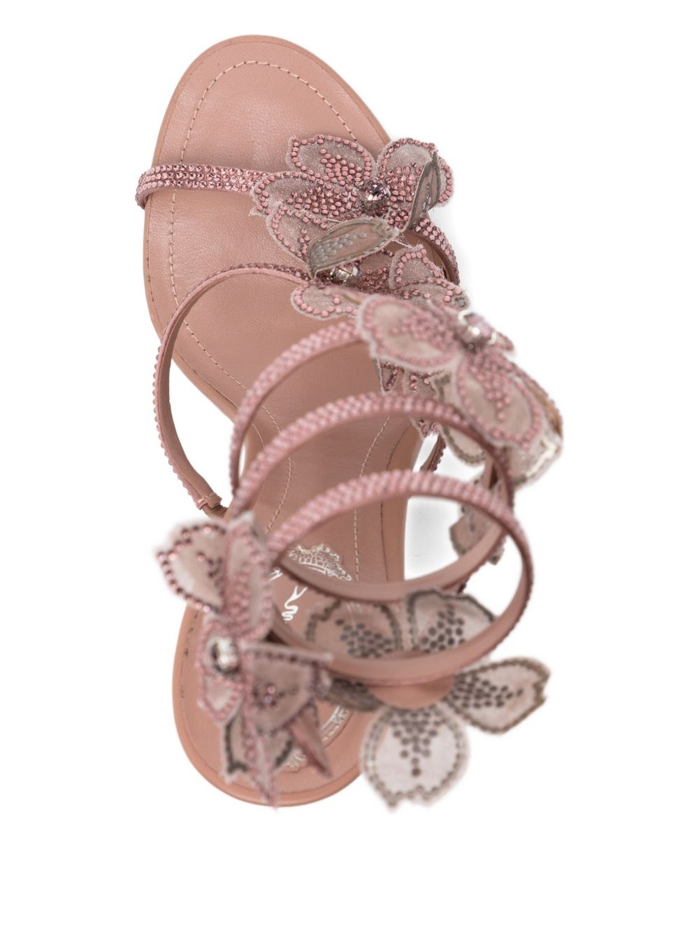 110mm floral-embellished sandals - 4