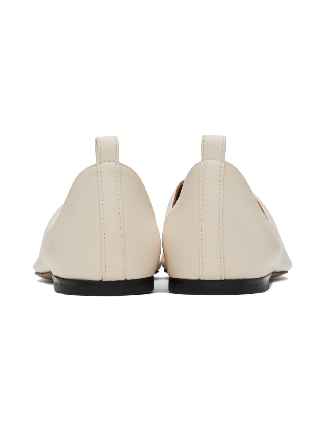 Off-White Terra Laced Alter Mat Ballerina Flats - 2