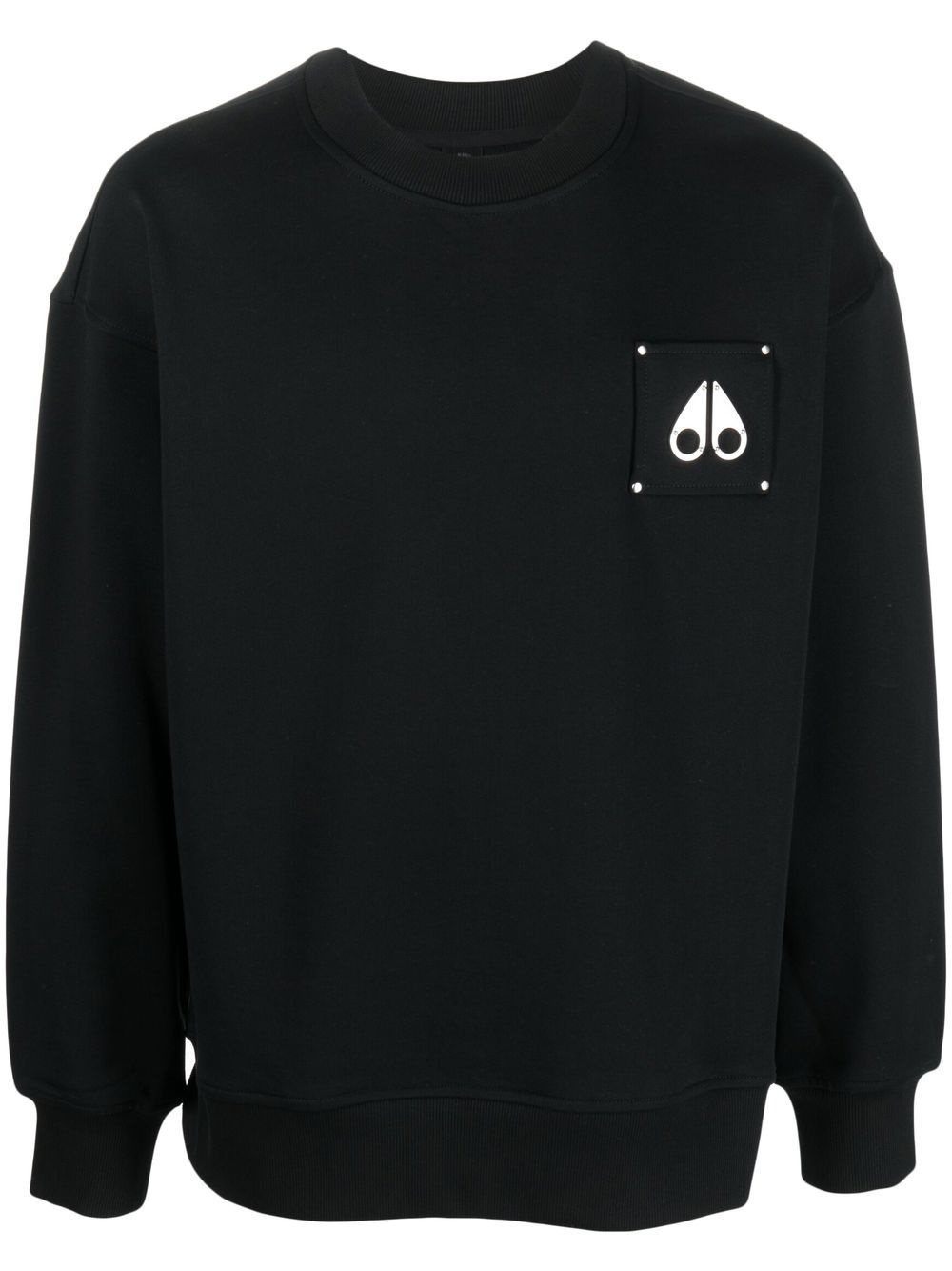 chest logo-patch detail sweatshirt - 1