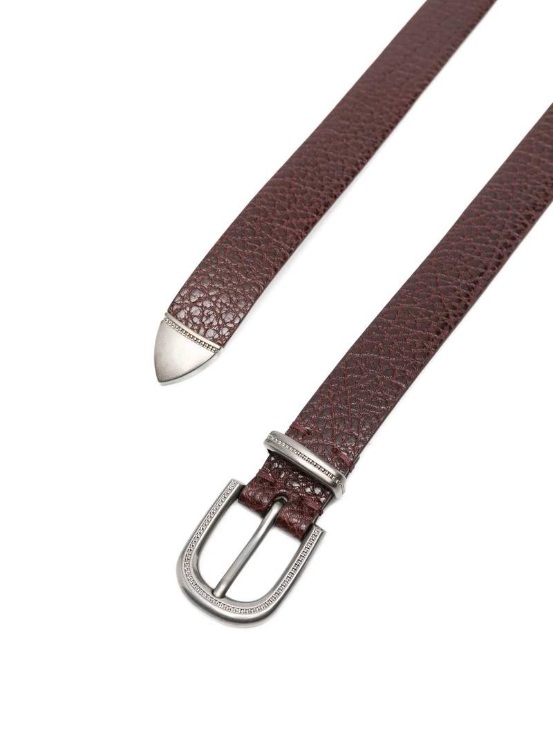 Brunello Cucinelli Brunello Cucinelli Textured Buckle Belt outlook