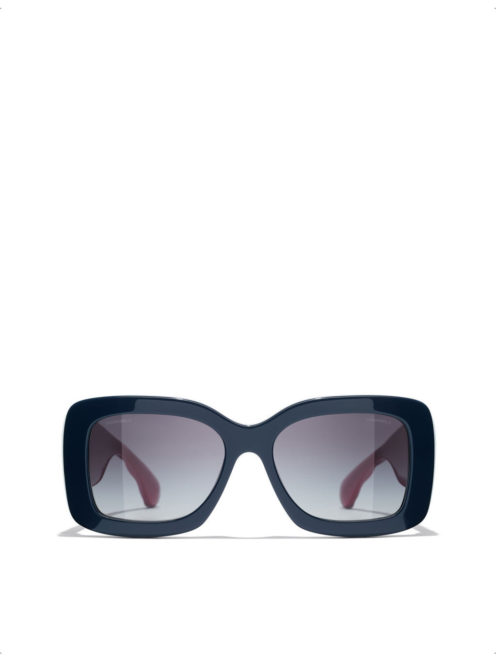 CH5483 square-frame embossed-design acetate sunglasses - 1