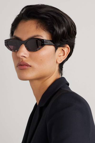 Dior DiorSignature B5I oval-frame tortoiseshell acetate sunglasses outlook