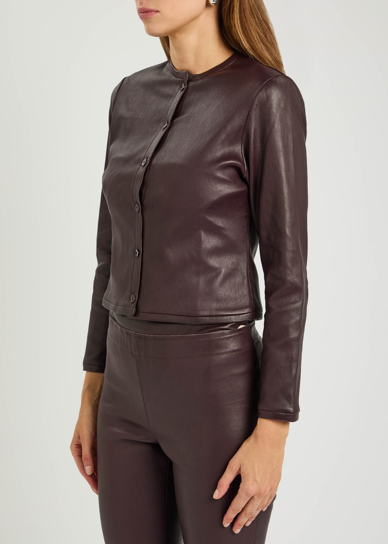 STOULS Stouls Astrid 25 Stretch-leather Cardigan outlook